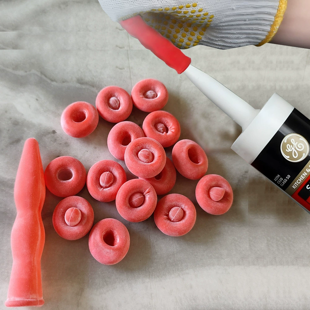 Стеклянный клей заостренный герметик крышка стеклянная резиновая крышка латекс головка резиновая головка CaulkCap герметичный защитный чехол