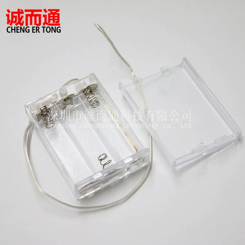 Прозрачный с НО. 5 4.5В батарейного отсека 3 но. 5 переключателя и крышки 3 с линией батарейным отсеком батарейного отсека 3АА