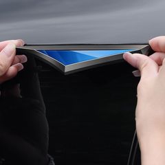 New car stainless steel blade leaf side marker sticker body wing side trim personalized modification bright strip sticker