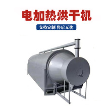 全自动滚筒烘干机槟榔渣矿粉干燥机工业盐中药渣锯末电加热烘干机