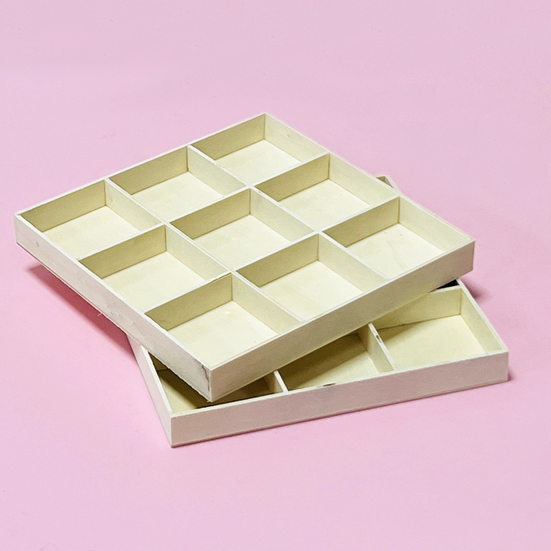 Dibujos animados decoración creativa pequeña caja de madera vintage artesanía decoración de madera escritorio cosméticos joyería caja de almacenamiento al por mayor