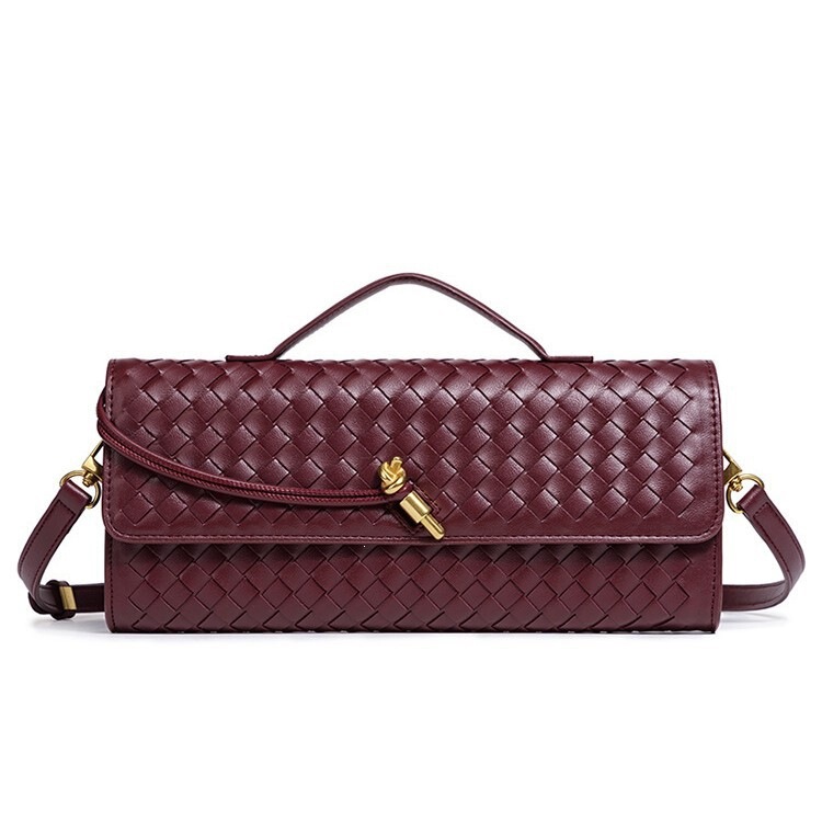 【Exclusive for Cross-Border Sales】Unique woven shoulder bag, fashionable horizontal clutch bag, versatile women's crossbody bag
