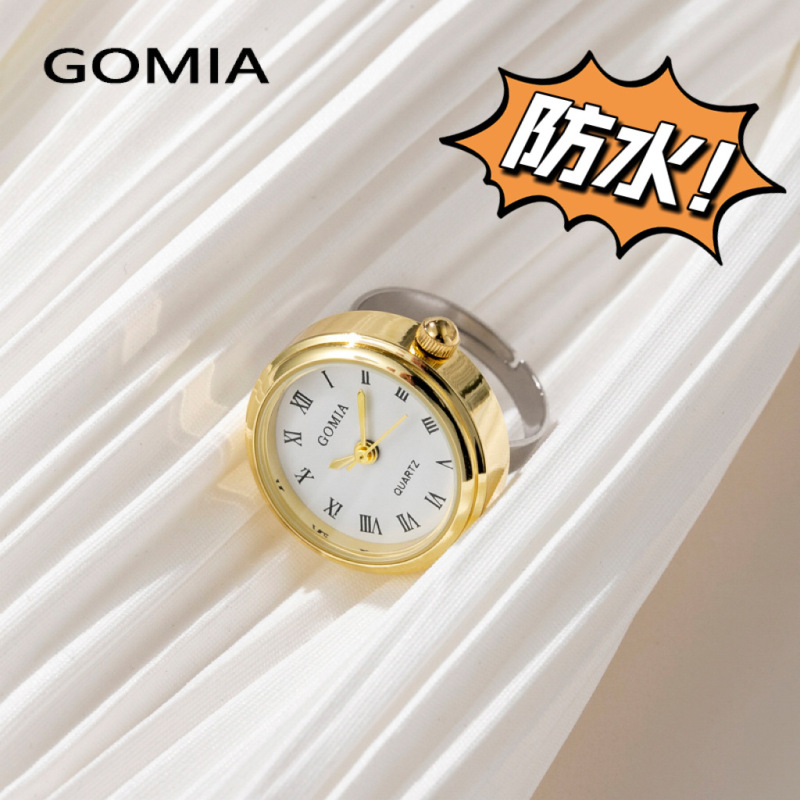 2022 New Arrival Finger Watch Waterproof Roman Mini Watch Student Finger Watch Internet Popular ins Style Couple Ring Watch
