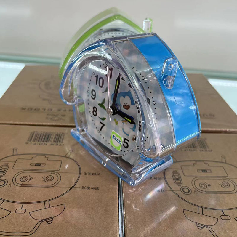 Reloj despertador silencioso con diseño cartoon - Con luz nocturna - Simple y práctico - Para estudiantes y hogar - Ideal como regalo