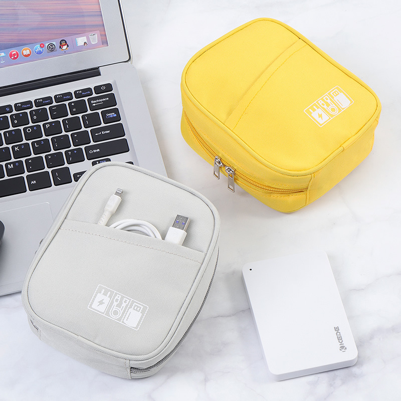 Travel Charging Bag Headphone Bag Portable Oxford Cloth Waterproof Data Cable Storage Bag Special Storage Bag for Digital Accessories