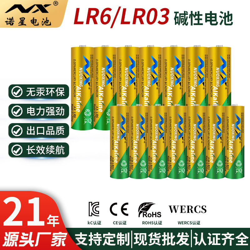 No. 5 Alkaline Aaa Batteries for Beauty Devices, Incense Machines, Toys, High-Capacity Aa/Aaa Batteries