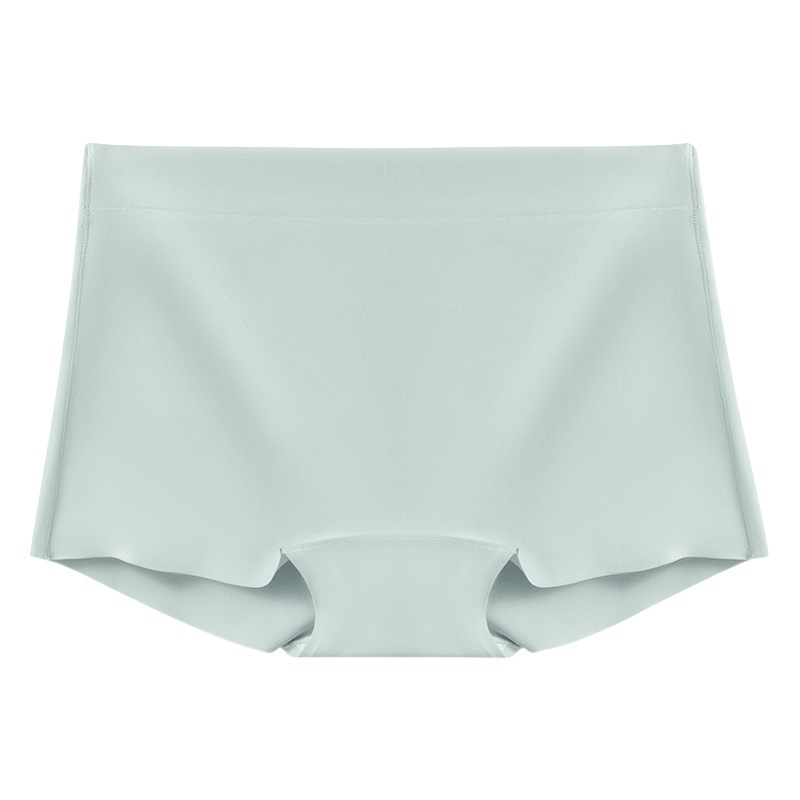 Pantalones cortos de seguridad anti-exposición sin costuras de seda de hielo Boxer de mujer sin costuras de algodón puro entrepierna antibacteriana dos en uno vaina elástica