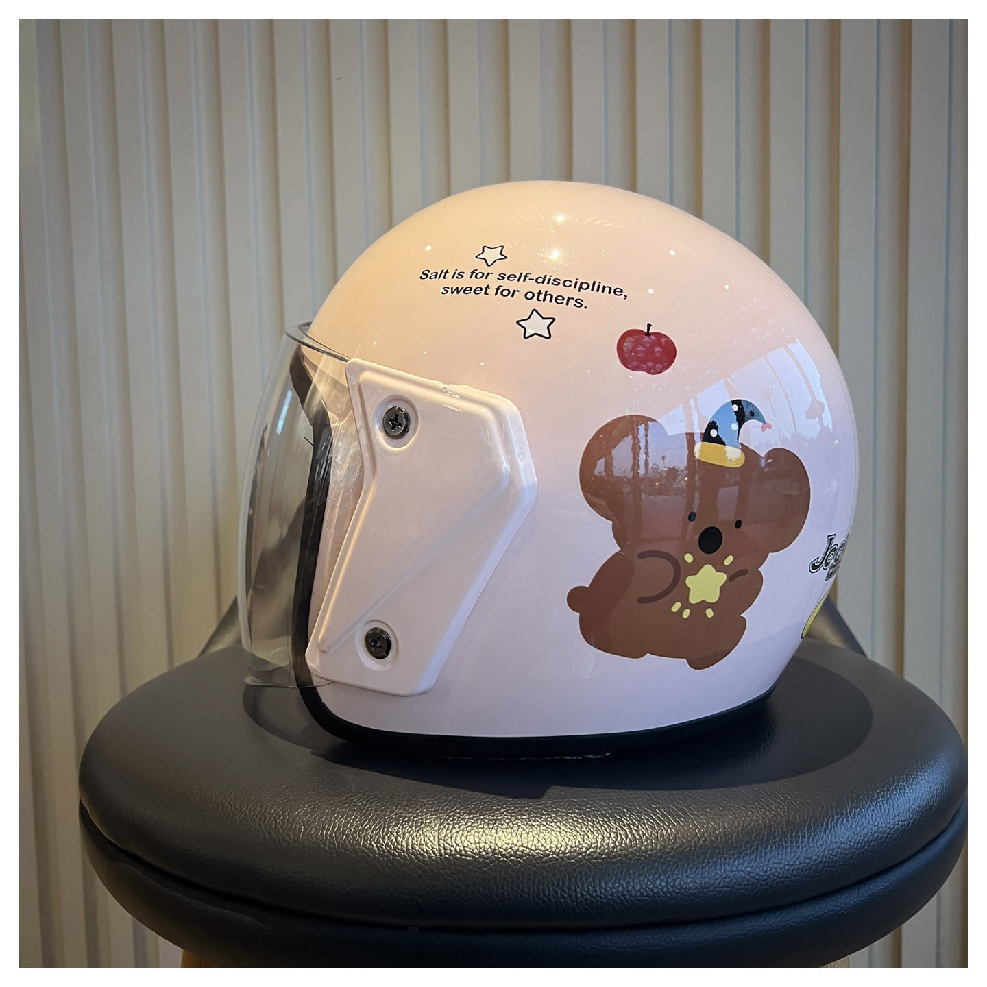 3C National Standard Certified Electric Vehicle Helmet, Men's and Women's Motorcycle Helmet, Four-Season Windproof Universal Cartoon Cute Safety Helmet