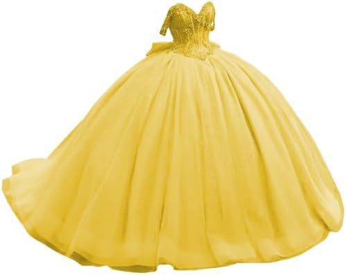 Vestido de noche de cola, top de tubo de un solo hombro, vestido de fiesta para adultos, vestido de princesa de hilo esponjoso, vestido de aplicación tridimensional