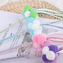 寵物用品仙女逗貓棒 逗貓玩具絨球流蘇羽毛逗貓棒 貓玩具