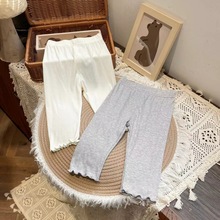 【现货】XK249152春夏2025新款儿童打底裤女童洋气休闲夏季裤子