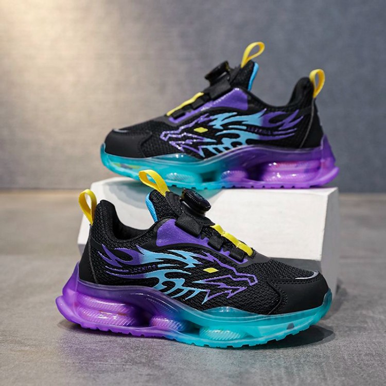 235 Black Purple [Double Mesh Breathable]