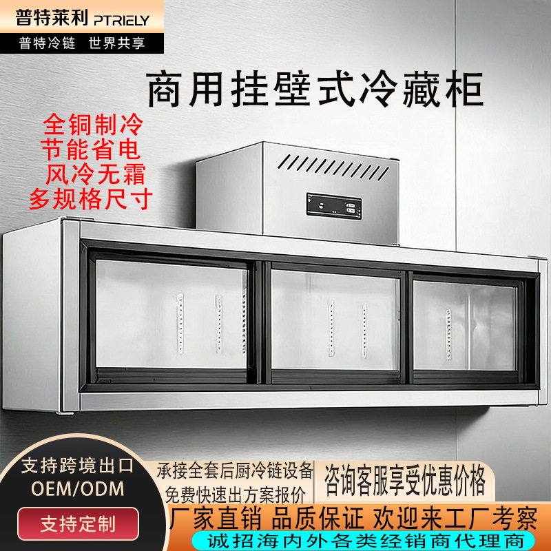 Cross-Border Wall-Mounted Refrigerated Display Cabinets, Commercial Freezers, Fresh-Keeping Cabinets, Hanging Freezers, Wall-Mounted Hanging Cabinets, Embedded