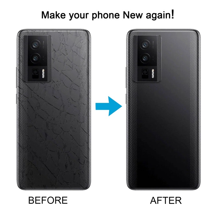 Aplicable a la cubierta posterior de la batería Xiaomi Poco F5 Pro Material de vidrio (color: negro)