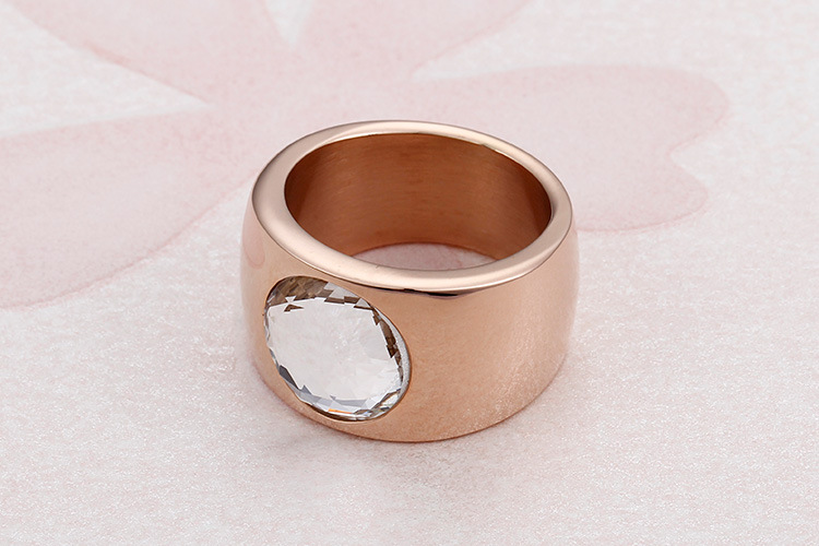 Festival Occasion European And American Fashion Wide Face Real Jewelry Retro Titanium Steel Ring