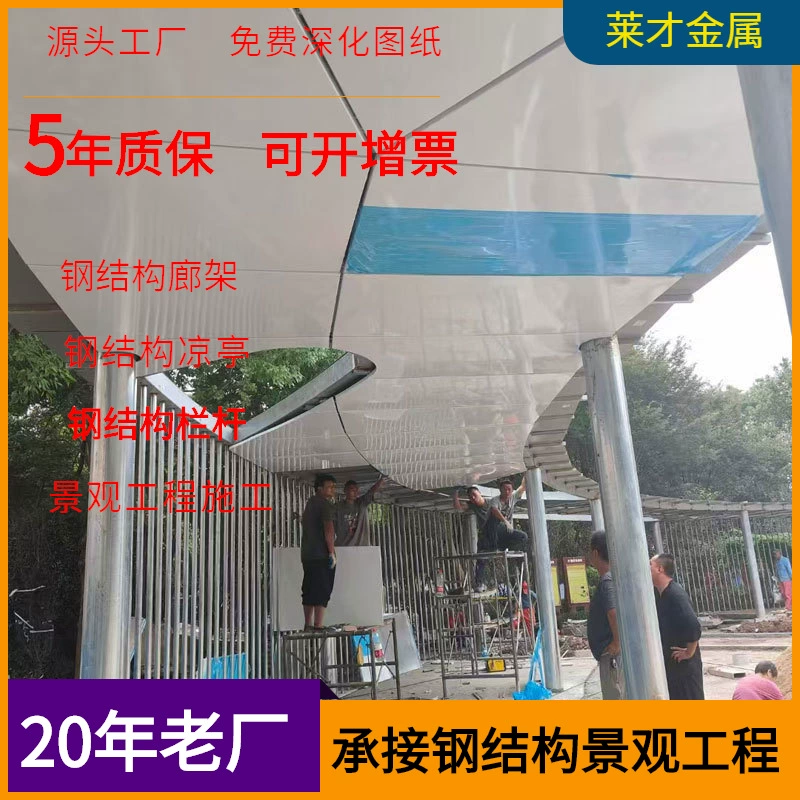 Коридоры Шанхайские производители пользовательских стальных конструкций ландшафтный дизайн металлический коридор конструкции из нержавеющей стали ландшафтный коридор