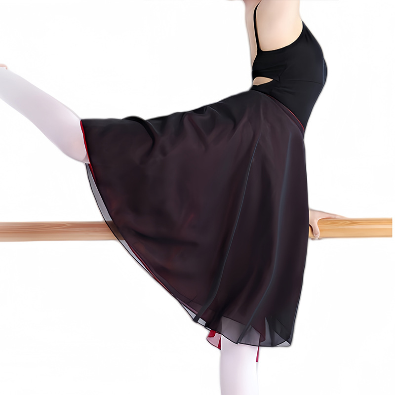 Adult Ballet Clothing, Female Teacher Dance Clothing, Practice Clothing, Chinese Dance One-Piece Skirt, Body Training Clothing, Skirt