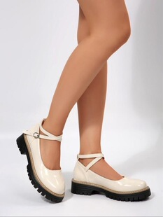 W 14716 Low Heel Round Toe Flats �\��ƽ��ŮЬ �W���羳