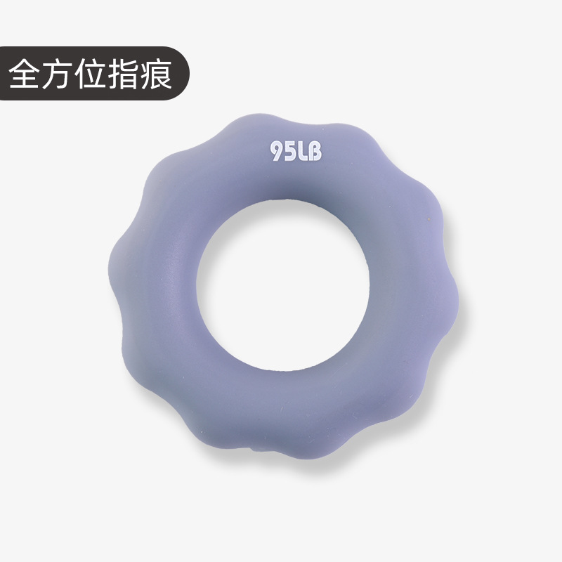 Anillo de agarre de silicona para dedos, entrenador de rehabilitación y fortalecimiento de mano y antebrazo