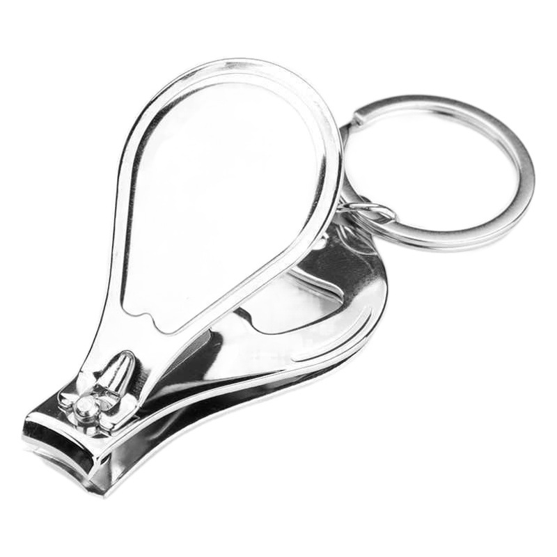 Single nail clippers key chain bottle opener nail clippers wholesale practical one yuan small gift custom advertising log