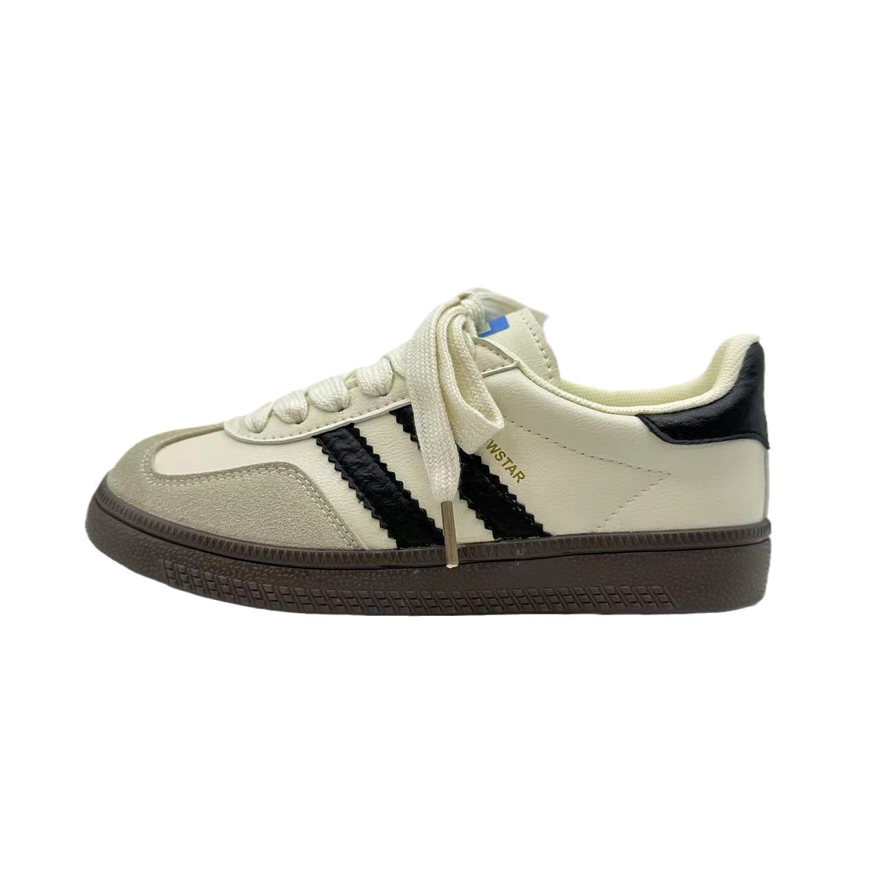 Yuanbo 2024 primavera y verano zapatos de entrenamiento alemán amarillos de moda para mujeres de nicho universal zapatos de skate británico de color 5097