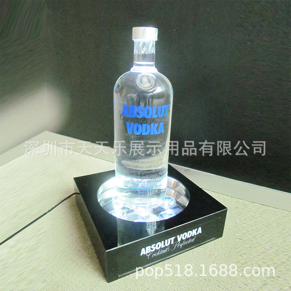 厂家亚克力销售酒座 LED酒座，亚克力LED酒架，有机玻璃LED展示架