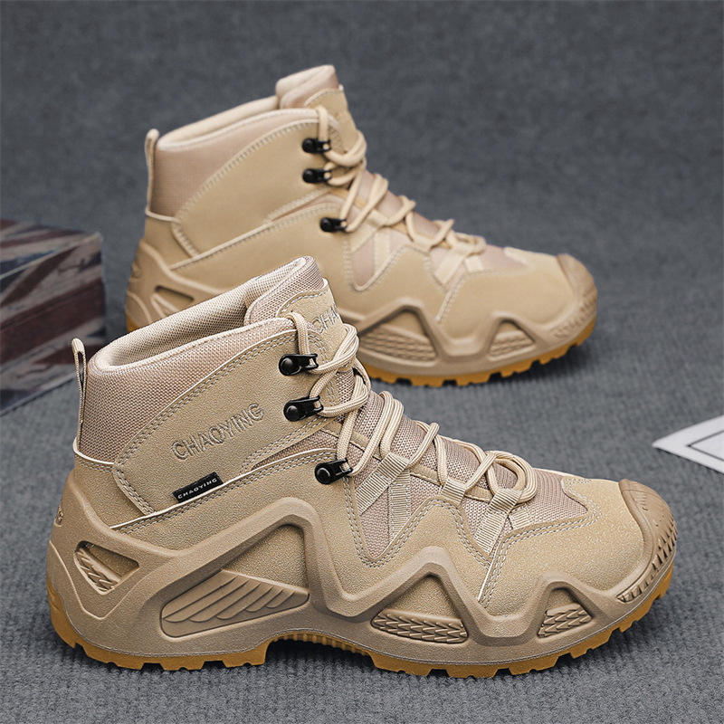 2024 botas Martin de otoño alto estilo británico botas de herramientas retrógradas impermeables para hombres botas de montaña del desierto comercio exterior transfronterizo