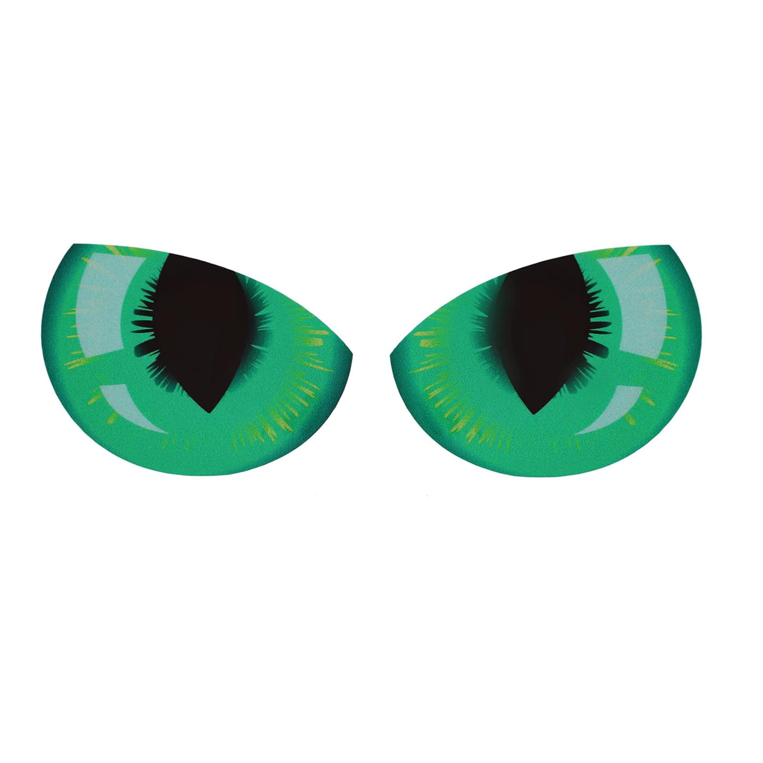 Amazon 3D estereoscopio auto espejo retrovisor pegatinas divertidas pegatinas de ojos decorativas resistentes al agua reflectantes