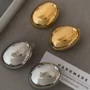 圆形小众电镀个性耳钉