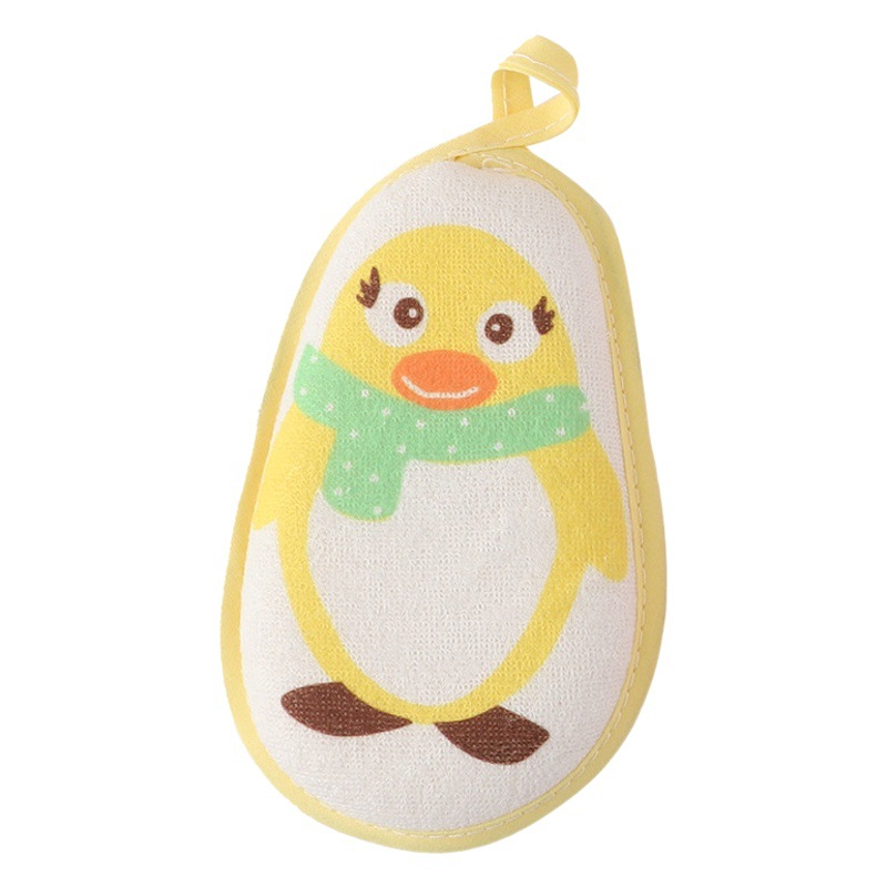Toalla de baño de dibujos animados de bebé suave imagen de fruta Linda Toalla de baño de pingüino absorbente agradable para la piel