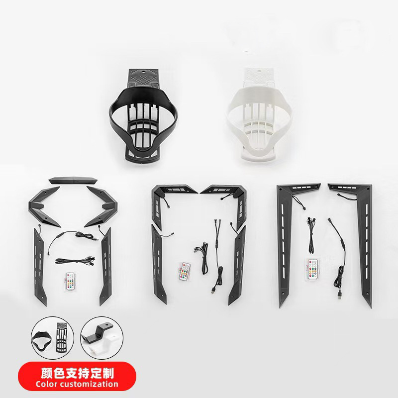 Gaming Desk Accessories Desktop Armor 21-Key Rgb Remote Control Led Rgb Light Furniture Rgb Lighting Effect Table
