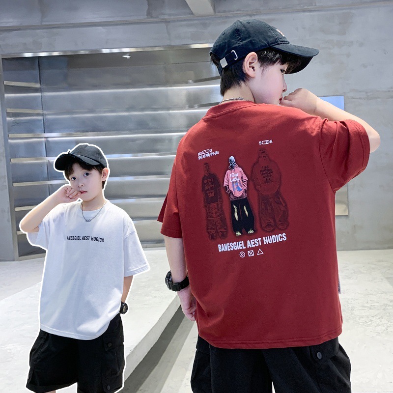 summer children's cartoon short sleeve T-shirt for boys