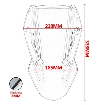 Front Windshield Windshield — Motorcycle front windshield
