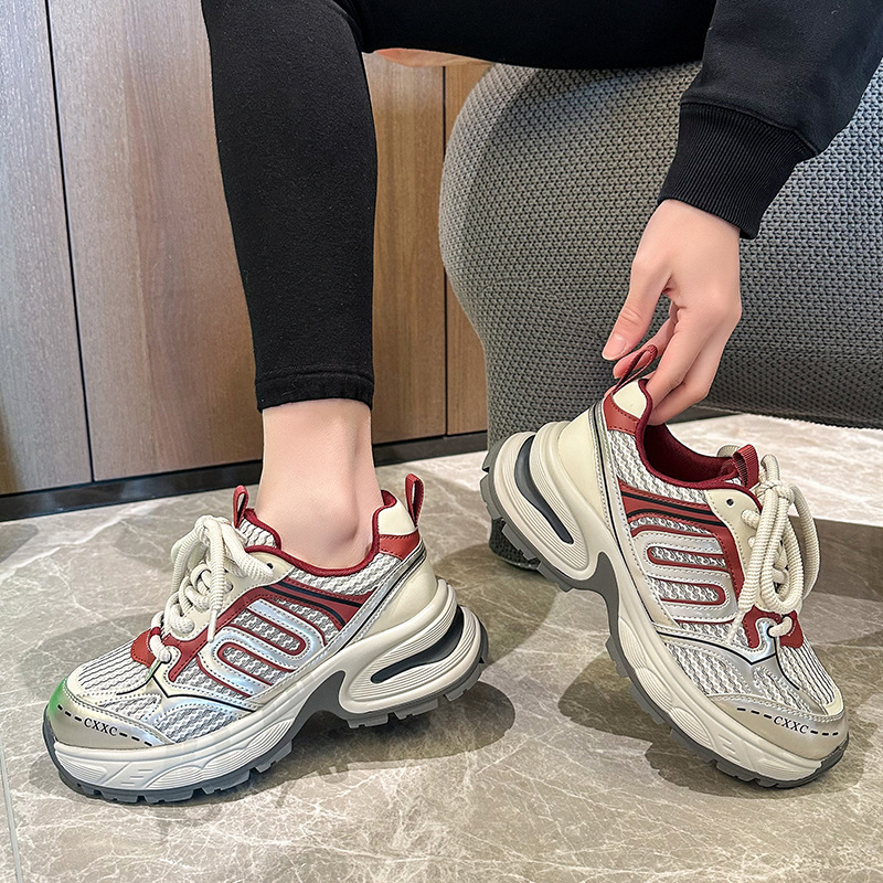 Women's Trendy Thick Soled Running Shoes For Casual Spring Wear_voghion.com