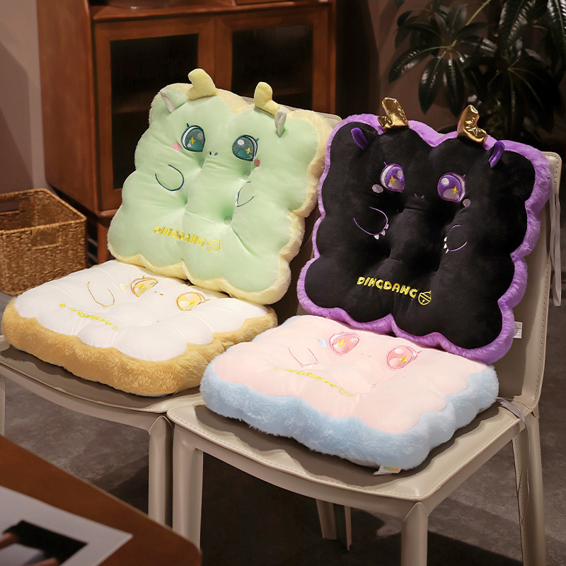 Lindo dragón año cojín a tope cojín del coche cojín a tope cojín de la silla de oficina cojín de larga sesión estudiante aula cojín