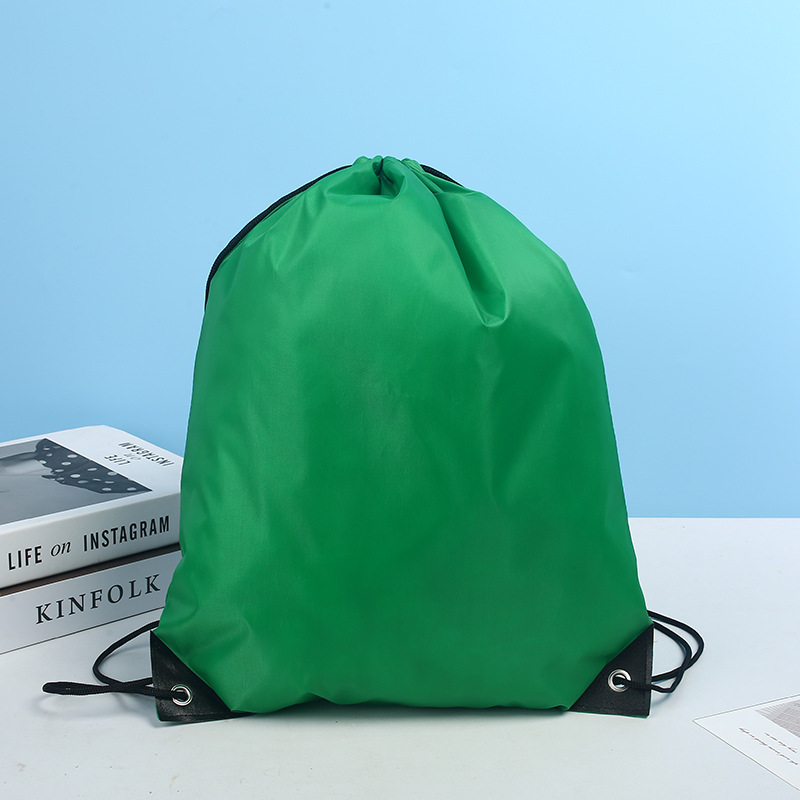Bolsos de poliéster, mochila de Maratón de baloncesto al aire libre, bolsa de recogida de cuerda de tela de Oxford personalizada