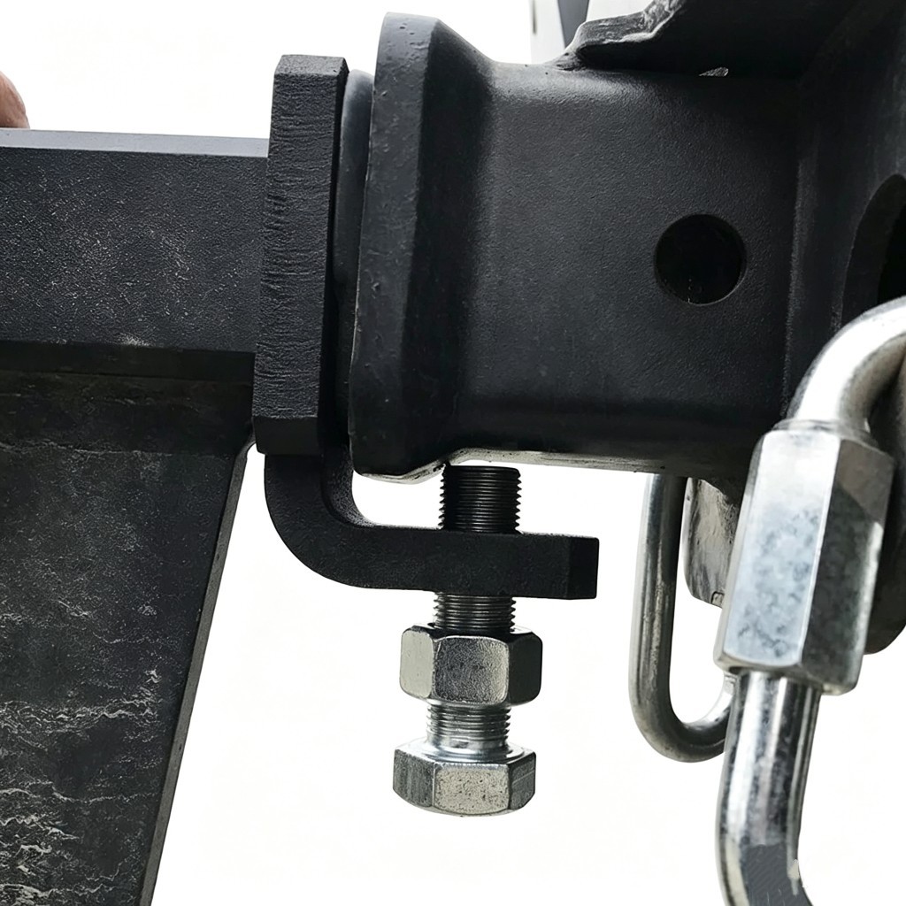 Off-Road Vehicle Trailer Hitch Modification Accessories 2inch / 2.5inch Square Port Anti-Shake Protective Cover Fastener
