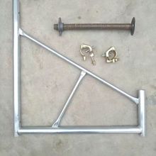 脚手架支撑腿工地脚手架斜支撑加固承重脚踩脚架配件三角斜支撑杆