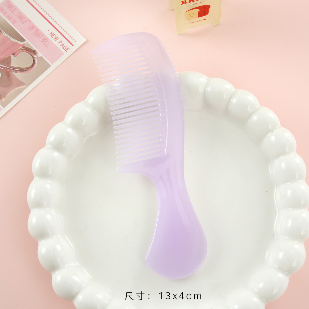 Nuevo mini peine simple portátil lindos peine de peluquería de plástico casero peinado de cabello largo para mujeres peinado recto