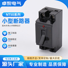 NT50胶木外壳小手柄带红灯2P纯黑家用电闸开关40A小单相