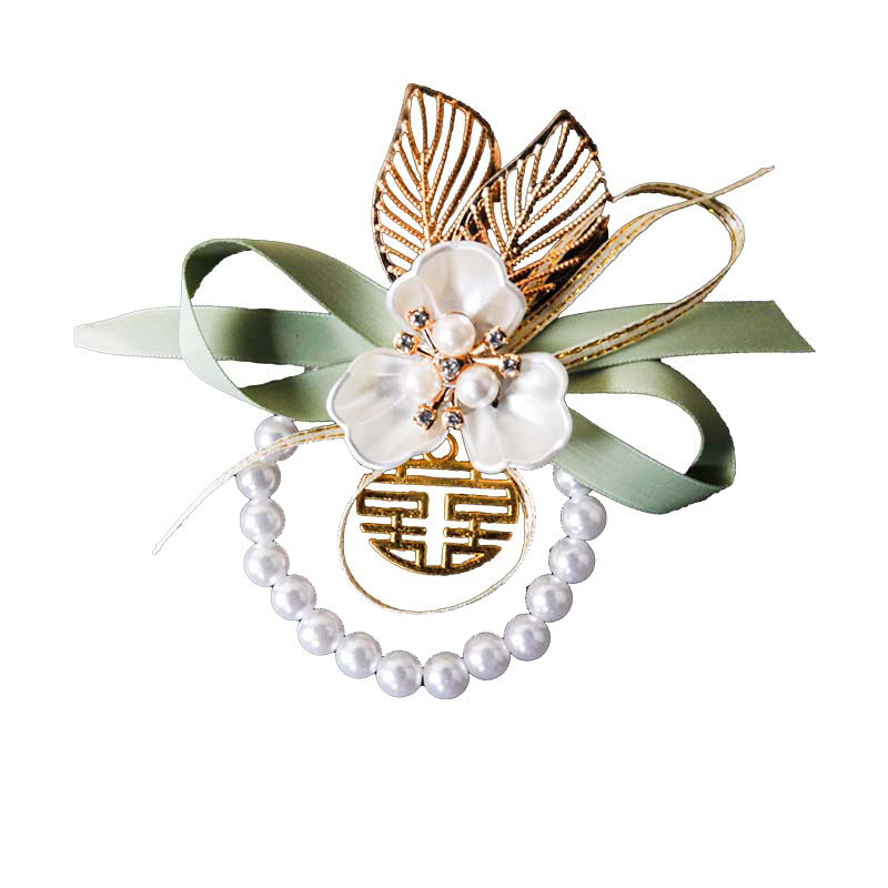 Nueva dama de honor flor de muñeca de alta sensación de novia hermanas grupo de joyas de brazalete de boda artículos de celebración de boda image 6
