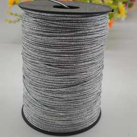 批发圣诞装饰吊牌绳弹性编织绳金银吊牌松紧绳