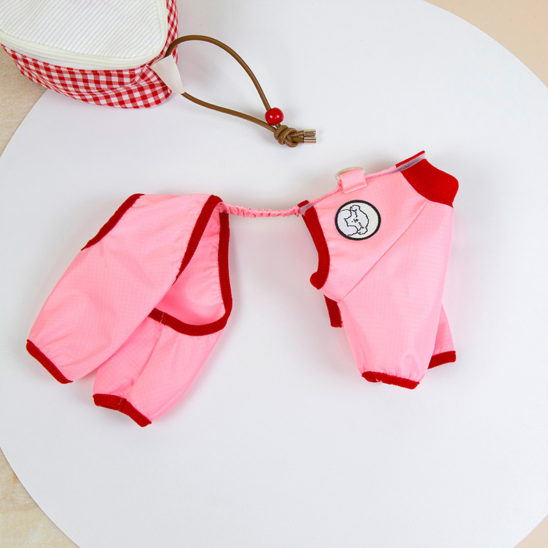 Perros pequeños y medianos, cachorros, dibujos animados lindos, pantalones a prueba de polvo de cuatro patas, mascotas, perros pequeños, piernas impermeables