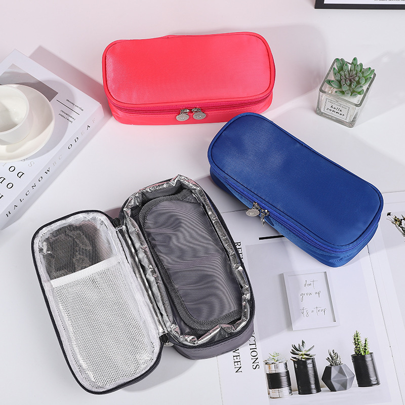 in stock Oxford cloth insulin eva cold bag outdoor portable low temperature storage ice bag constant temperature cooling bag wholesale