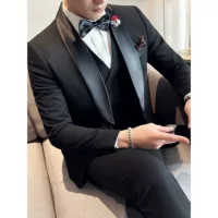 Мужской костюм джентльмена, мужской костюм, формальный вечерний смокинг, платье для взрослых, свадебный костюм жениха, костюм для лучшего мужчины, мужской костюм