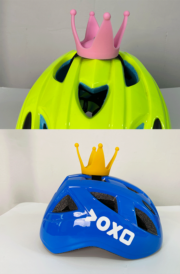 Children's Balance Car Motorcycle Helmet Crown Roller Skating Helmet Crown Cute Universal Suction Cup Strap Accessories