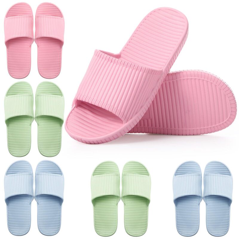 Non-Slip Shower Shoes Bathroom Slippers for Bedroom Bathroom Living Room Gym Pool Beach Camping Dormitory Open Toe Sandals