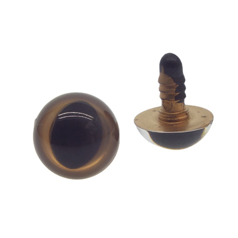 Colorido cristal gato ojo muñeca accesorios muñeca pupila DIY ojos de plástico oval resina cacao ojo cuentas