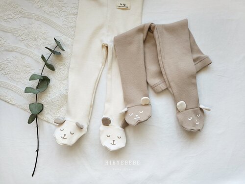 new ins children's leggings Korean version girls baby three-dimensional printed bear leggings and leggings