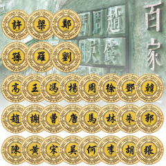 百家の名前は記念バッジです。